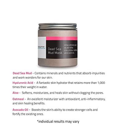 Yeouth Dead Sea Mud Mask 8 fl oz - Anti-Aging & Deep Cleansing Skincare - Buy Online on GoSupps.com