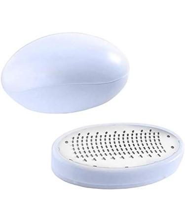 iPobie Foot File Callus Remover - 2 Pieces Stainless Steel Pedicure Tool | Professional Foot Care Oval Egg Shape - Buy Online on GoSupps.com