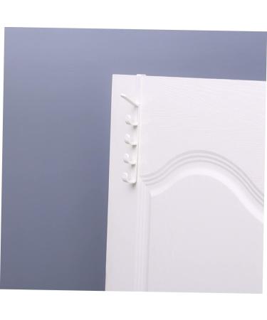 Healeved 3pcs 5 Hooks Door Coat Hangerwhitel Towel Rack Plastic The Hat Holders Hanging Portable Over medium White - Buy Online on GoSupps.com