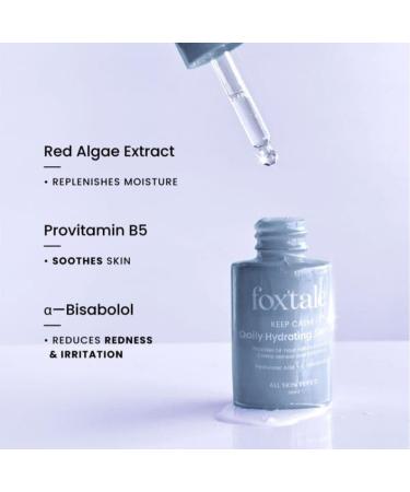 Fox.. ..tale Keep Calm Daily Hydrating Serum with Hyaluronic Acid Aquaporin Boosters and Betaine 24-Hour Moisturization for All Skin Types 30ml - Buy Online on GoSupps.com