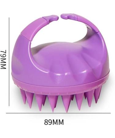 Buy Red & Yellow Silicone Scalp Massager Brush - Shampoo & Hair Spa Comb for Slimming Massage | International Shipping Available - Buy Online on GoSupps.com
