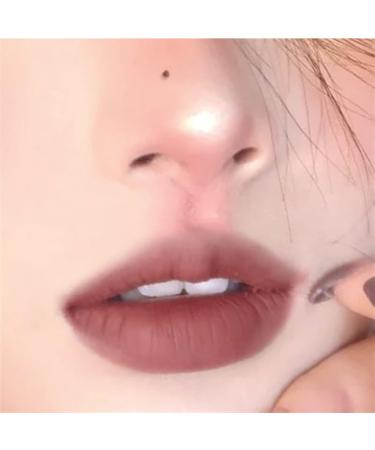 BADALO Velvet Mist Water Mist Lip Mud Soft Silky Matte Matte Vegan White NonStick Lip Gloss Lip Glaze Lipstick Size 4 red smoke bean paste - Buy Online on GoSupps.com