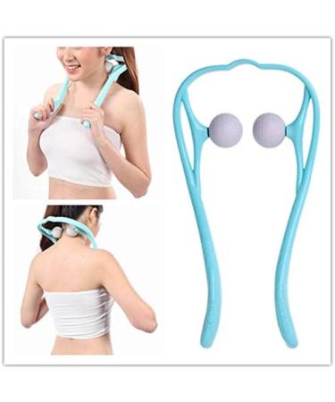 Self-Massage Device by Healifty - Trigger Point Relief for Neck Shoulders Knees & Feet | Sky Blue Manual Massager for Pain Relief - Buy Online on GoSupps.com