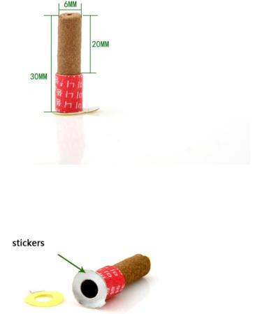 Moxibustion Stick Smokeless Self-Adhesive Tubes - 180 pcs Acupuncture Massage Moxibustion Sticks (Smoky) for Pain Relief & Wellness - Buy Online on GoSupps.com