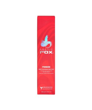 ARCTIC FOX 100% Vegan & Cruelty Free Vibrant Semi Permanent Hair Colour Dye - Poison 165 ml e - Buy Online on GoSupps.com