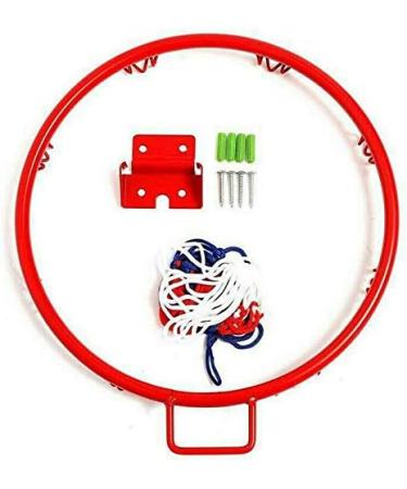32cm Metal Rim Basketball Hoop Net with Screws Indoor Wall Mount - Buy Online on GoSupps.com