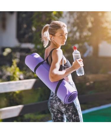 Buy Ptjjxa 2-Piece Adjustable Yoga Mat Strap - Durable Polyester & Cotton for Training Outdoor & Sports - Buy Online on GoSupps.com