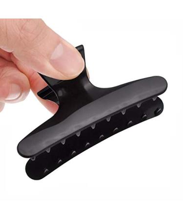 12PCS Black Hair Claw Clips - Non Slip Butterfly Hair Clamps for Hair Styling - Salon Section Clips for Hairdressers - Hairdressing Hair Accessories - Buy Online on GoSupps.com