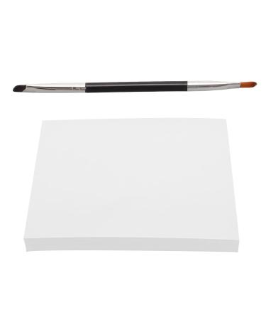 Buy L Size Disposable Mixing Palette | Waterproof Makeup Paper & Double Ended Brush - Ideal for Nail Art & Painting - Buy Online on GoSupps.com