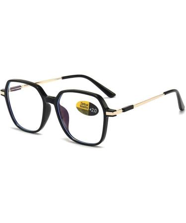 4 Pack Oversized Blue Light Blocking Reading Glasses for Men & Women - Fashionable Computer Readers 2 Diopters - Buy Online on GoSupps.com