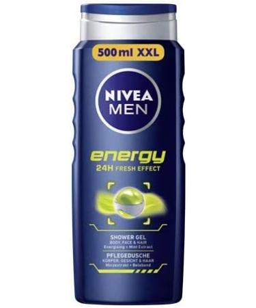  NIVEA NIVEA MEN Energy Care Shower Gel 500ml - Revitalising & Nourishing Mint Extract - Cooling Shower Gel for Active Men - Buy Online on GoSupps.com