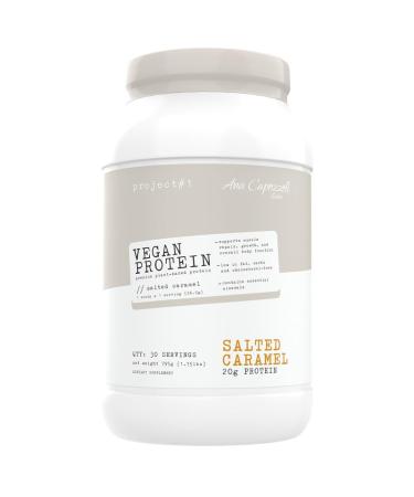 Premium Vegan Protein Powder - Plant-Based Protein per Serving Gluten-Free Soy-Free Sweetened with Stevia (Salted Caramel) | Vegan | Organic Protein Powder Salted Caramel Canister