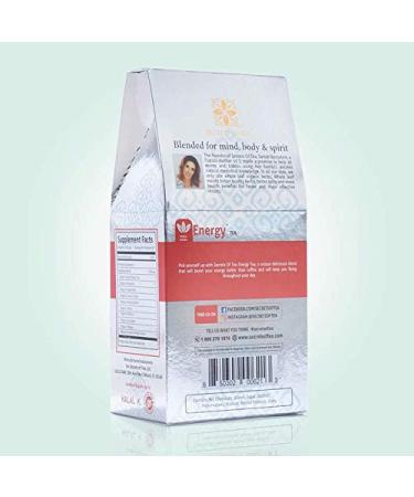 Positive Energy and Stress Relief Tea - Natural Caffeine Blend with Astragalus & Nettle for Focus Support - 40 Cups - Buy Online on GoSupps.com