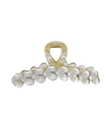 PLCPDM Heart Shape Hair Clip Spring Ponytail Woman Headwear Female Hair Accessories Elegant Hair Claw Large gripper