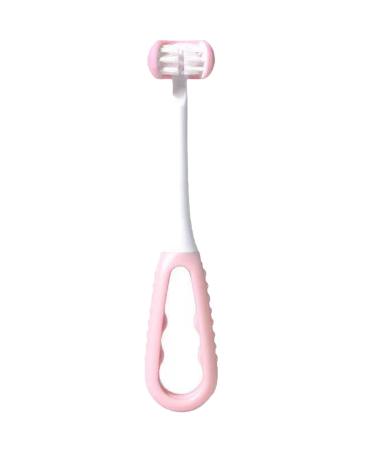 Zymon Toothbrush for Toddler Oral Care-Triple-Angle Toothhugger Training (Pink)