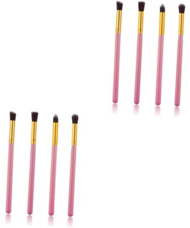 Baluue 8 Pcs Eye Make-up Brush Kit Foundation Makeup Eyeshadow Brushes Professional Eye Cosmetic mediumx2pcs Pink+goldx2pcs - Buy Online on GoSupps.com