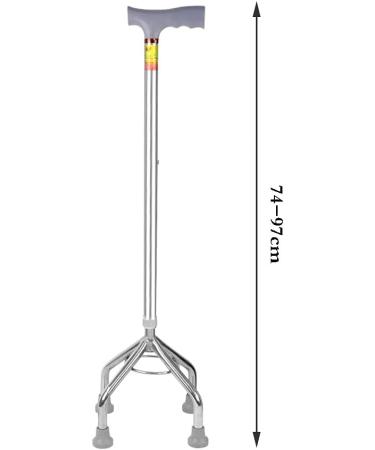 Walk Cane- Old Man Four Feet Walking Stick Awkward - Men Ms Light Durable Aluminum Alloy Non-Slip Walker Crutch Family - Buy Online on GoSupps.com