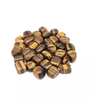 Aashita Creations Natural Tiger Eye Tumble Stone Raw Rough Stones for Reiki Healing and Crystal Healing Tumbled Stones Pack Of 100 Gram