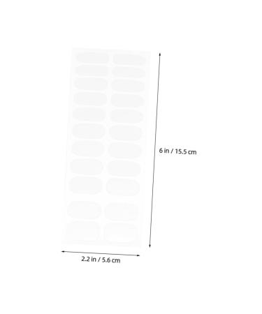 Mikinona 8 Sheets Nail Patch Nail Polish Stickers Toe Nail Wraps Nail Wrap Stickers Fingernail Stickers Gel Stickers for Nails Transparent Stickers Gel Pedicure Kit Double Sided Tape - Buy Online on GoSupps.com