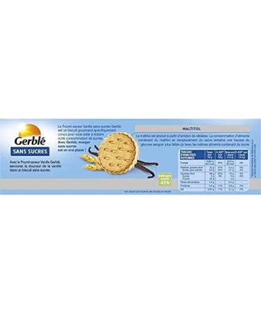 GERBL - Sugar-Free Vanilla Filled Biscuits 185G - Pack of 3 - Buy Online on GoSupps.com