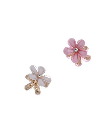 12 Pieces Mini Daisy Flower Hair Claw Clips in White and Pink - Hair Accessories for Women and Girls - Buy Online on GoSupps.com