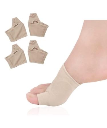Generico Valgo Beige Corrector Professional Fingers Separator Foot Protection Day Night Pain Relief Bursitis Mann Ms. Spacers ... (2 paia beige)