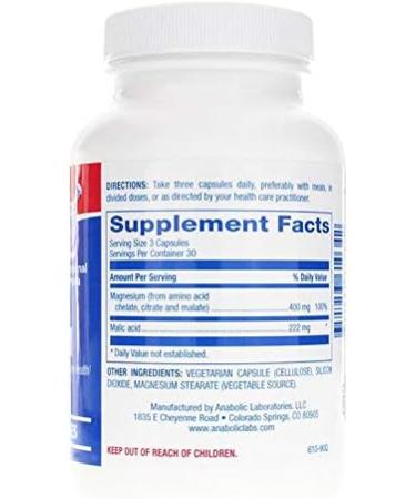 Anabolic Laboratories Clinical Magnesium 90 Vegetarian Capsules - Pure and Potent Supplement - Buy Online on GoSupps.com