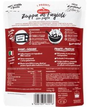  Italian Gourmet E.R. Pedon I Pronti Pack of 3 Bean Soups 300g + Italian Gourmet Pelati 400g - Buy Online on GoSupps.com