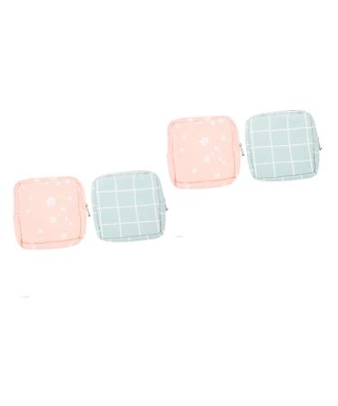 Lurrose outdoor decor 4 piece of wallet girl decoration external decoration napkin toilet-organizer ladies' binding holder cosmetic-storage bag cosmetic container surface