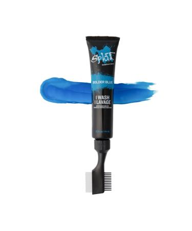 Splat Bolder Blue Temporary Hair Dye - Vegan Cruelty-Free Quick Dry Easy Wash 1.5 oz Single Application - Buy Online on GoSupps.com