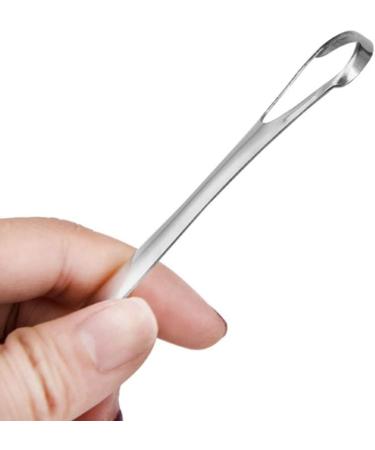 Markell Stainless Steel Tongue Scraper Set | 2 Pieces | Eco-Friendly & Reusable Tongue Brush for Fresh Breath Care - Buy Online on GoSupps.com