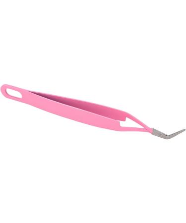 Lash Tweezers Curved Tip Stainless Steel Volume Eyelash Tweezers for Girls Women Beginners Makeup Artists - Buy Online on GoSupps.com