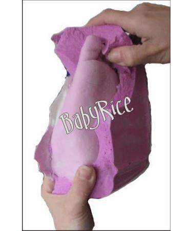 Anika-Baby BabyRice 6x5inch Baby Casting Kit in Brushed Pewter 3D Frame (Metallic Silver) - Buy Online on GoSupps.com