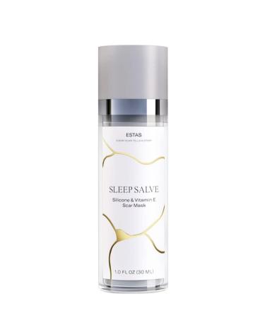 Scar Silicone Cream - Sleep Salve with Vitamin E to help reduce the appearance of scars 1 oz - for Face & Body Scars Including Surgical Burn C-Section & Acne Scars