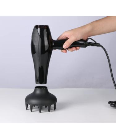 Black Orchid Hair Diffuser for Curly and Wavy Hair - Universal Attachment for Blow Dryers 1.71-1.83 inch Nozzle - Professional Styling Tool - Buy Online on GoSupps.com
