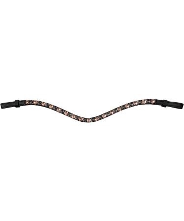 Buy Leone Equipment Forehead Strap for Horses | Glittery Bridle Headband in Pink & Gray | Perfect for Warmbloods Thoroughbreds & Ponies - Buy Online on GoSupps.com