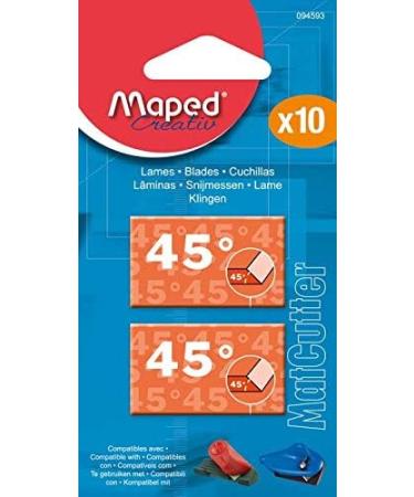 Maped MatCutter 45 Degree Replacement Blades for Beveled Cuts 10 Steel Blades per Pack (094593) - Buy Online on GoSupps.com