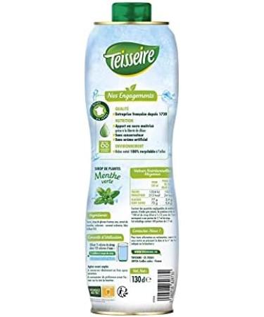 TEISSEIRE - Mega Mint Syrup 130Cl - Set of 3 - Special Offer - Buy Online on GoSupps.com