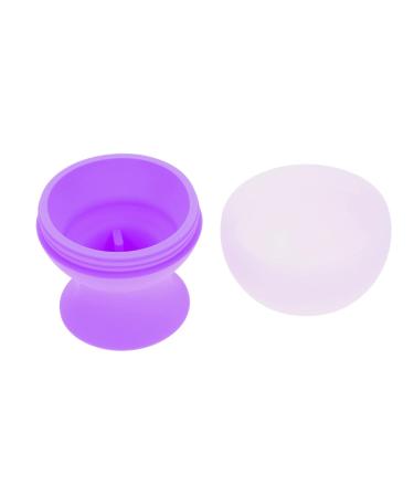 Housoutil Ice Cube Tray Silicone Ice Face Massager Ice Face Roller Skin Care Tool Face Ice Roller Face Massage Ice Roller Facial Silicone Ice Roller Ice Roller Mold Face Icing Roller 9.5x7.2cm Purple