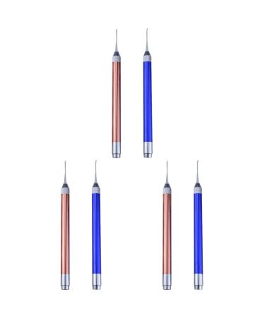 Healeved 6 pcs Ear Wax Ear Pick with Light Ear Curette with Light Stainless Steel Ear Pick Removal Tools with 17.6X1.2cmx3pcs As Shownx3pcs