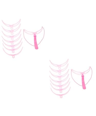 FOMIYES 6 Sets Eyebrow Aid Eyebrow Pen Household Eyebrow Tool Four Generations Replaceable Eyebrow Card 1 count (Pack of 1) Pinkx2pcs