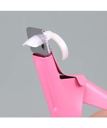 MARLAS Professional-Grade Acrylic False Nail Trimmer - Precision Stainless Steel Cutter (Pink) - Buy Online on GoSupps.com