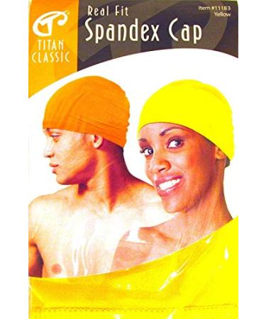 Titan Classic Real Fit Spandex Cap Yellow 11183