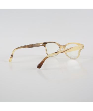 Eyeglass Frames Women Big Large Butterfly Unique Handmade Natural Horn Eyewear Optical Eyeglasses Reading Glasses Frame Black White Horn - Buy Online on GoSupps.com