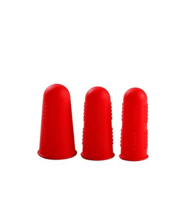 TEHAUX 12pcs Tree Climbing Spikes Thumb Protector Thumb Cot Silicone Finger Protector Protective Cover Wax Finger Caps Art Eraser Protectors Finger Cover Hot Melt Adhesive Non-Slip