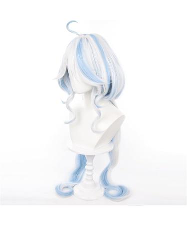 Platinum Blue Long Wig for Focalors Furina Cosplay | Genshin Impact Game | Synthetic Heat-Resistant Hair - Buy Online on GoSupps.com