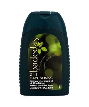 Badedas Revitalising Shower Gel Shampoo & Conditioner 200ml (PACK OF 4)