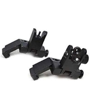 GOTICAL 45 Degree Offset Flip Up Sight - Low Profile Design Front and Rear Flip Up Sights in Black - Buy Online on GoSupps.com