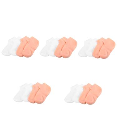 minkissy 10 Pairs Exfoliating Moisturizing Socks Foot exfoliating Socks Cosmetics Socks Sleep Socks Lotion Moisture Socks spa Socks Aloe Infused Socks for Women Gloves Girl Women's sebs