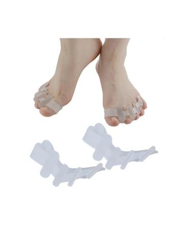 Pair of Gel Toe Separators for Men & Women | Silicone Stretchers/Straighteners  Bunion Pain Relief | Silicon Spreaders/Spacers for Hammer Toes Plantar Fasciitis Yoga & Sports | Easy Wear in Shoes